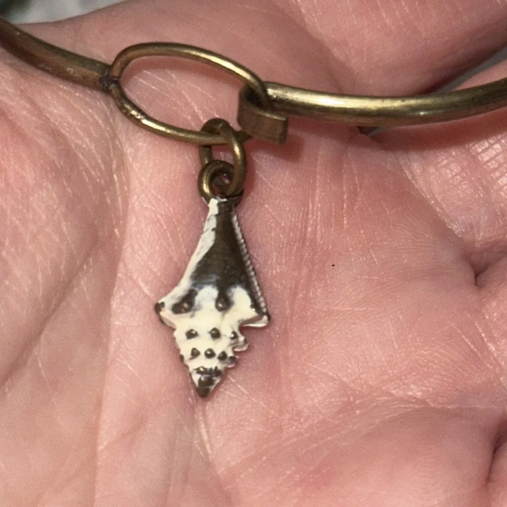 Hand Painted Charm Bracelet Anchor Ship Wheel The Helm Sea Shell Nautical‎ NWT